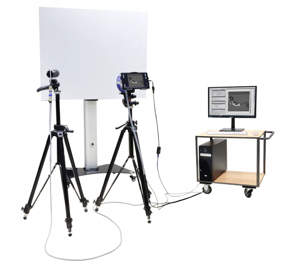 FlowBOS system for visualizing hydrogen and ammonia gas flows and leaks