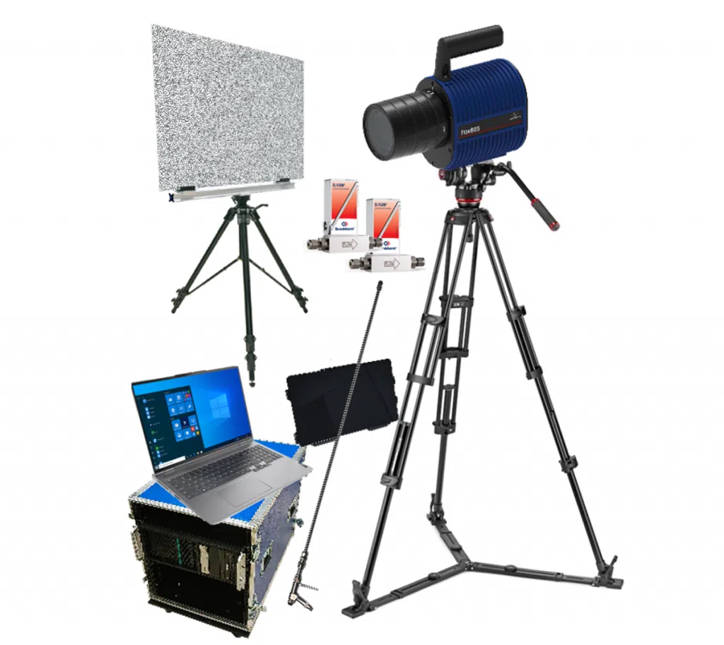 FlowBOS system for visualizing hydrogen and ammonia gas flows and leaks