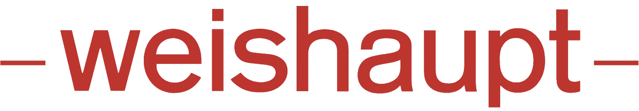 Weishaupt logo shown on LaVision GmbH website, highlighting collaboration in advanced measurement and testing technologies.