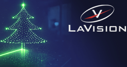 LaVision Christmas banner promoting advanced measurement and optimization solutions