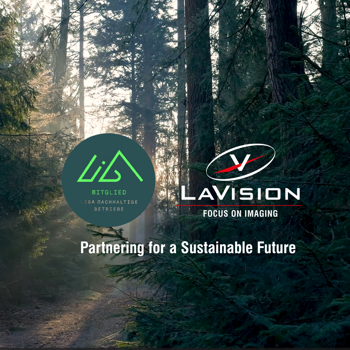 LaVision partnership with Liga Nachhaltige Betriebe promoting sustainability and a greener future